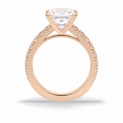 Princess Pave Lab Grown Diamond Engagement Ring