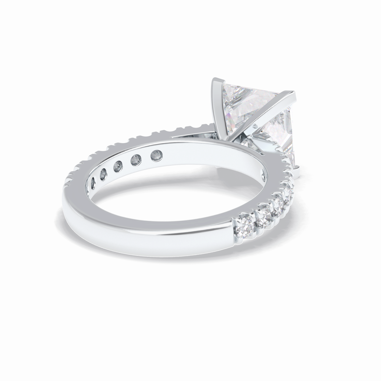Princess Pave Lab Grown Diamond Engagement Ring