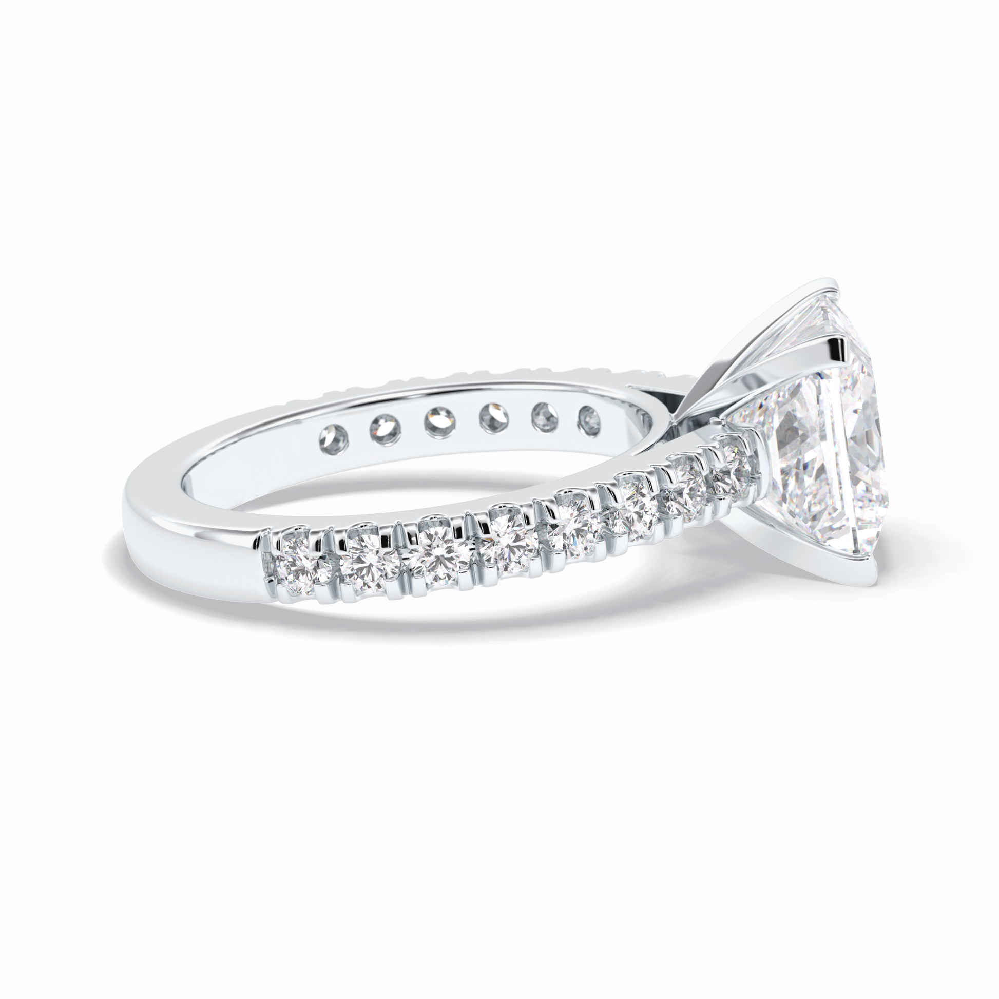 Princess Pave Lab Grown Diamond Engagement Ring
