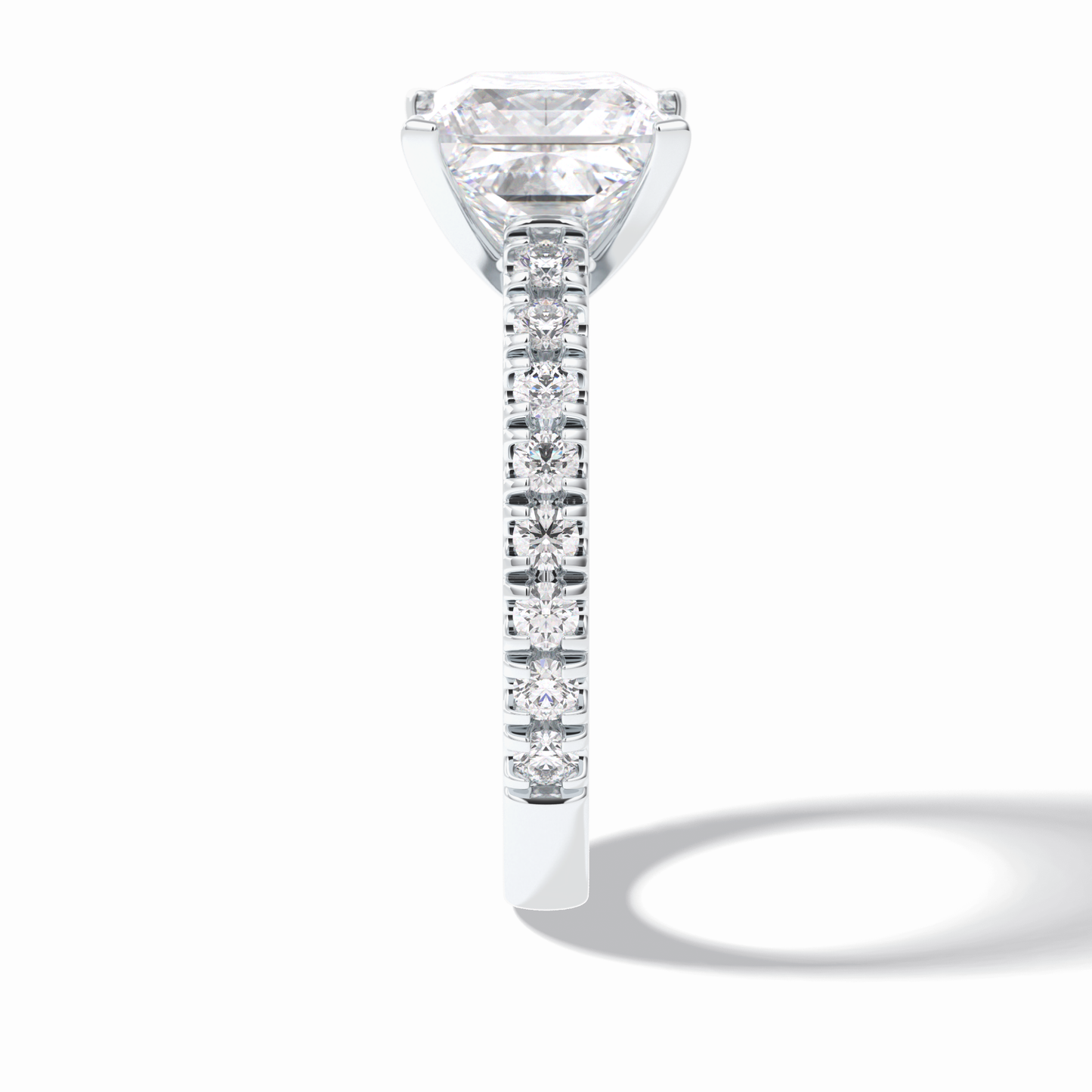 Princess Pave Lab Grown Diamond Engagement Ring