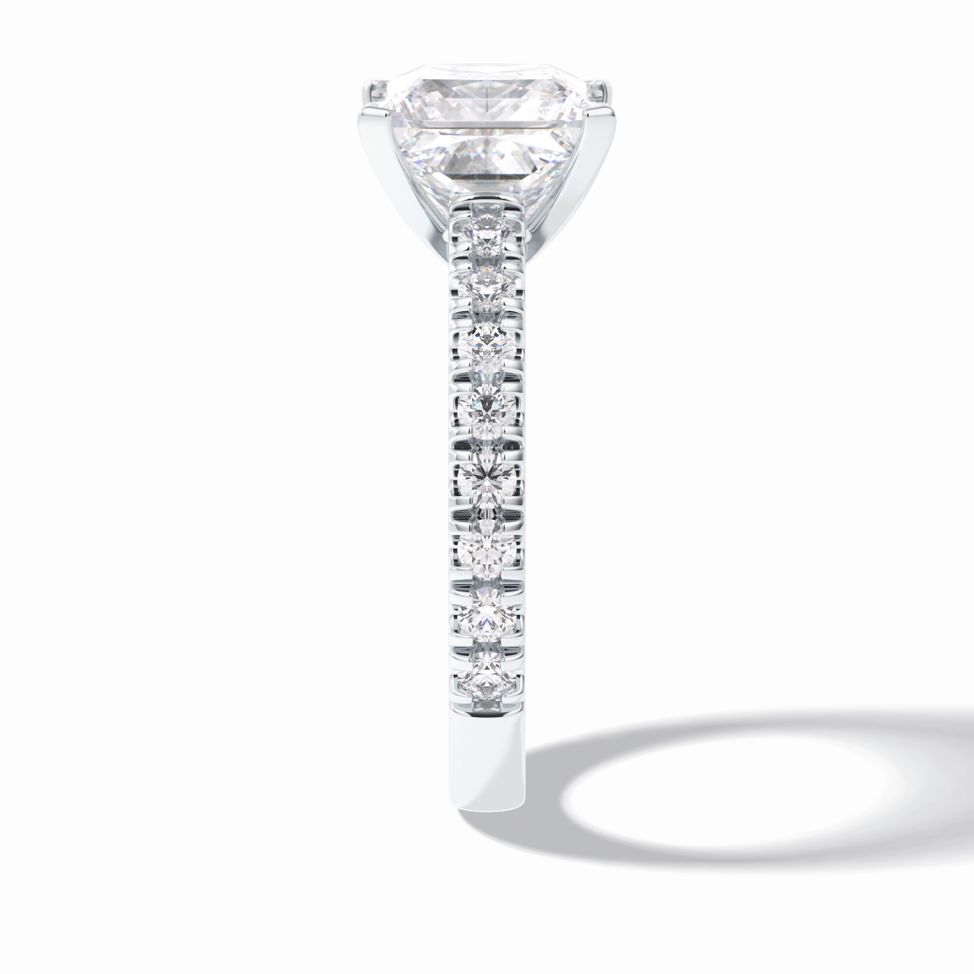 Princess Pave Lab Grown Diamond Engagement Ring
