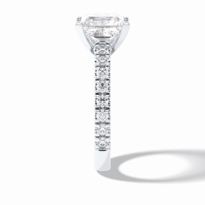 Princess Pave Lab Grown Diamond Engagement Ring