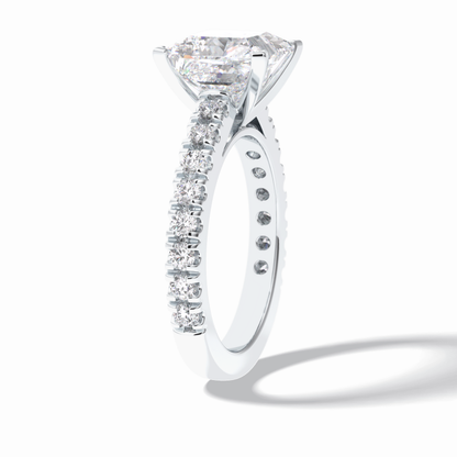 Princess Pave Lab Grown Diamond Engagement Ring