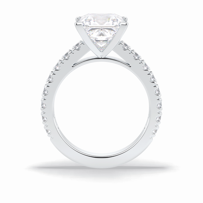 Princess Pave Lab Grown Diamond Engagement Ring