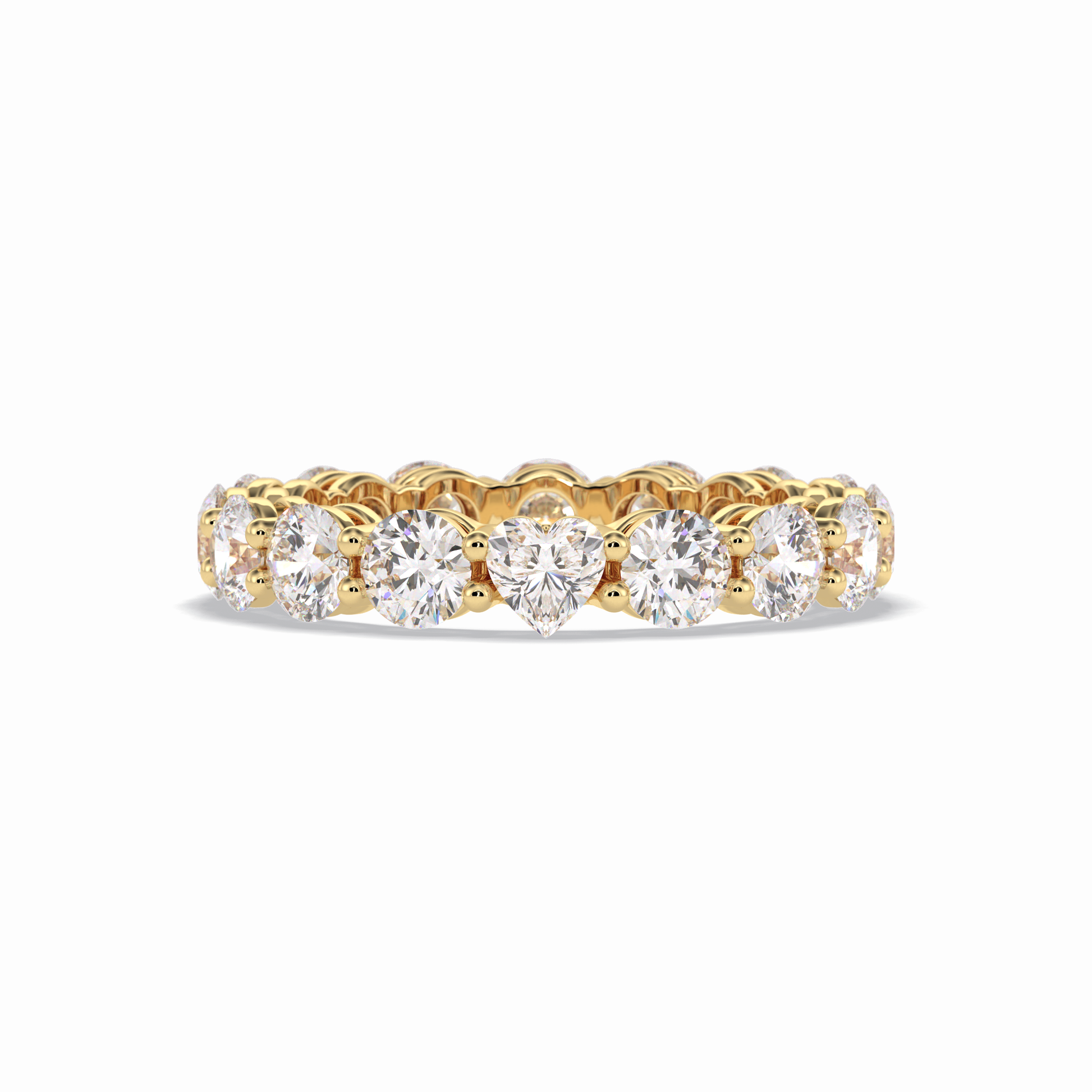 3.03 TCW Round Shape Full Eternity Wedding Band 8