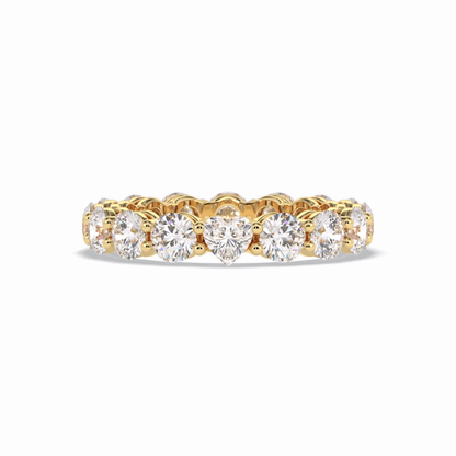 3.03 TCW Round Shape Full Eternity Wedding Band 8