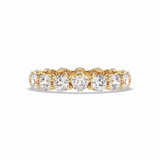 3.03 TCW Round Shape Full Eternity Wedding Band 8