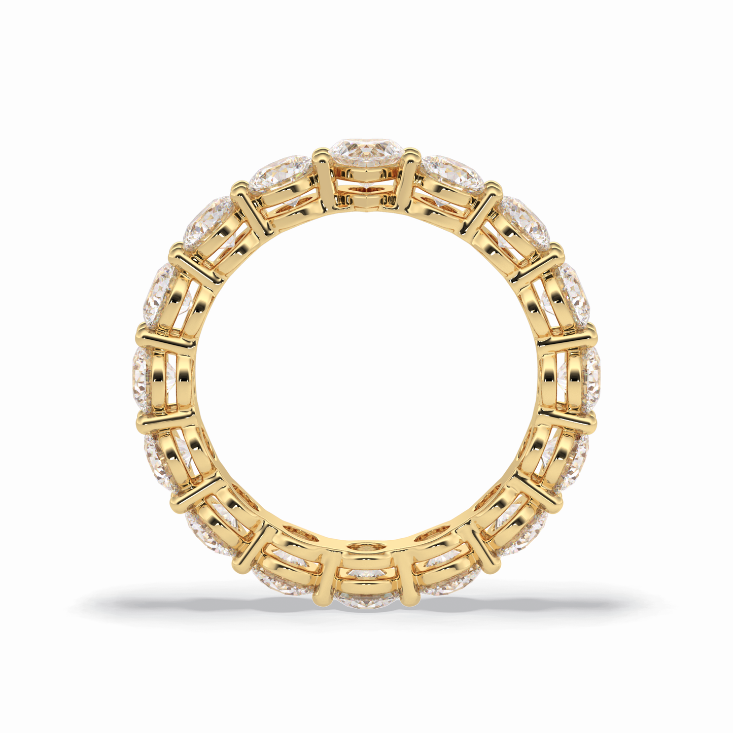 3.03 TCW Round Shape Full Eternity Wedding Band 14