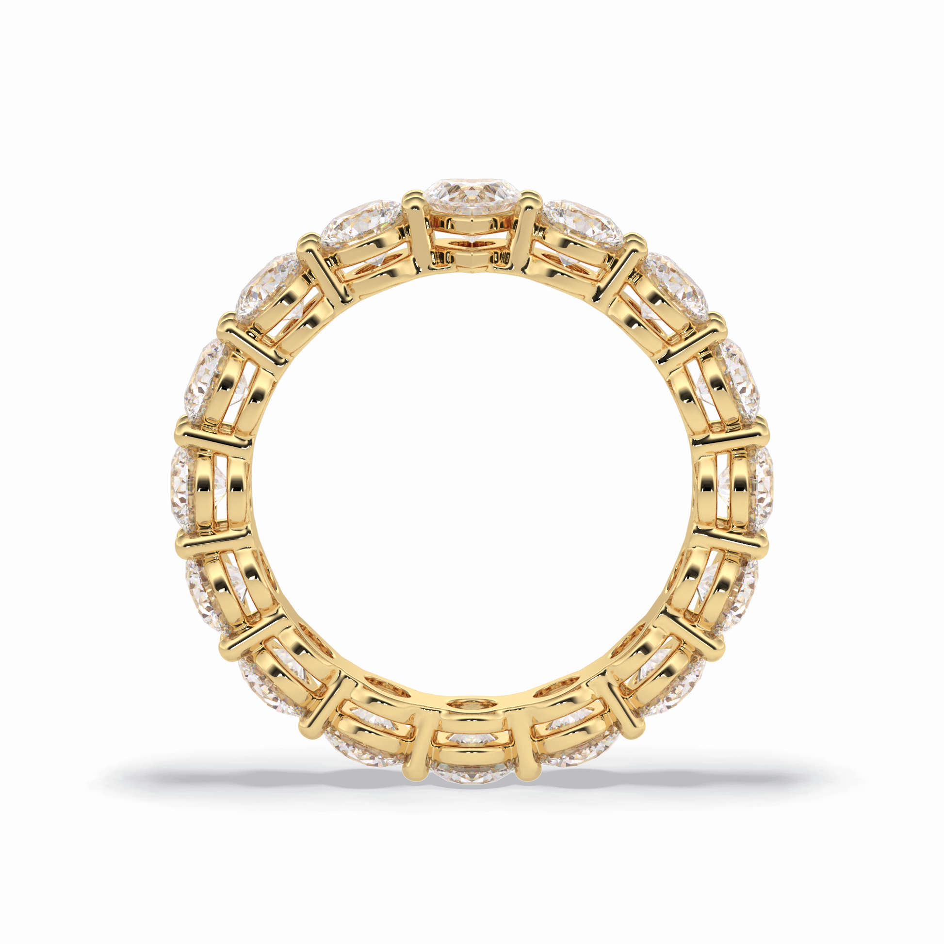 3.03 TCW Round Shape Full Eternity Wedding Band 14