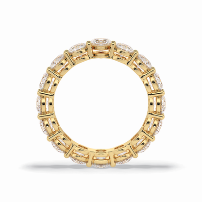 3.03 TCW Round Shape Full Eternity Wedding Band 14