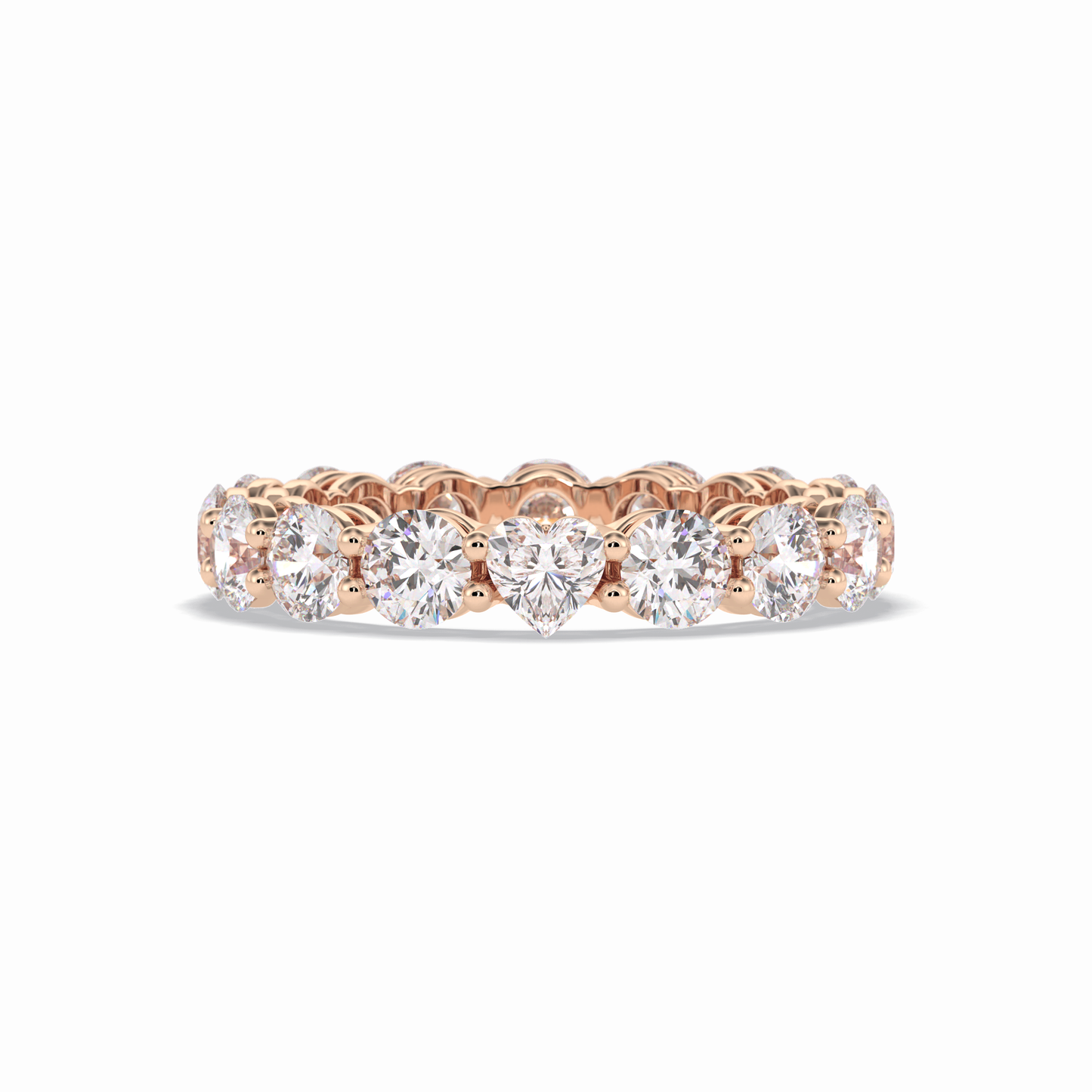 3.03 TCW Round Shape Full Eternity Wedding Band 15