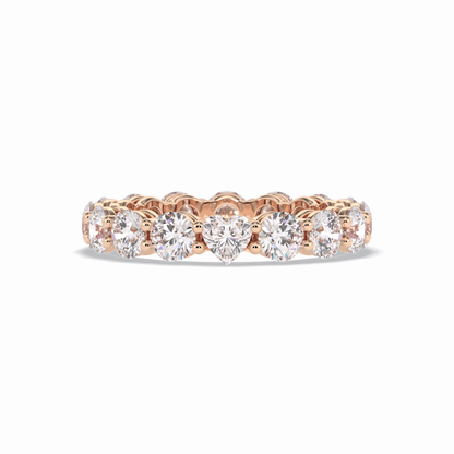 3.03 TCW Round Shape Full Eternity Wedding Band 15