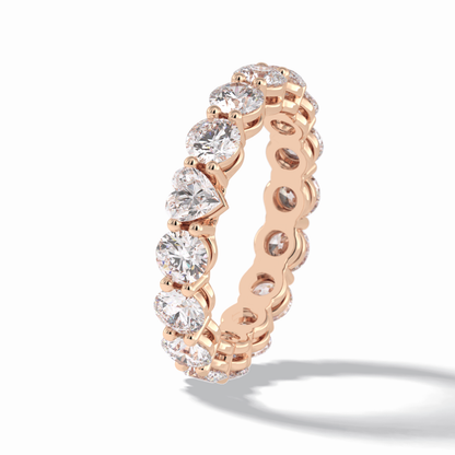 3.03 TCW Round Shape Full Eternity Wedding Band 20