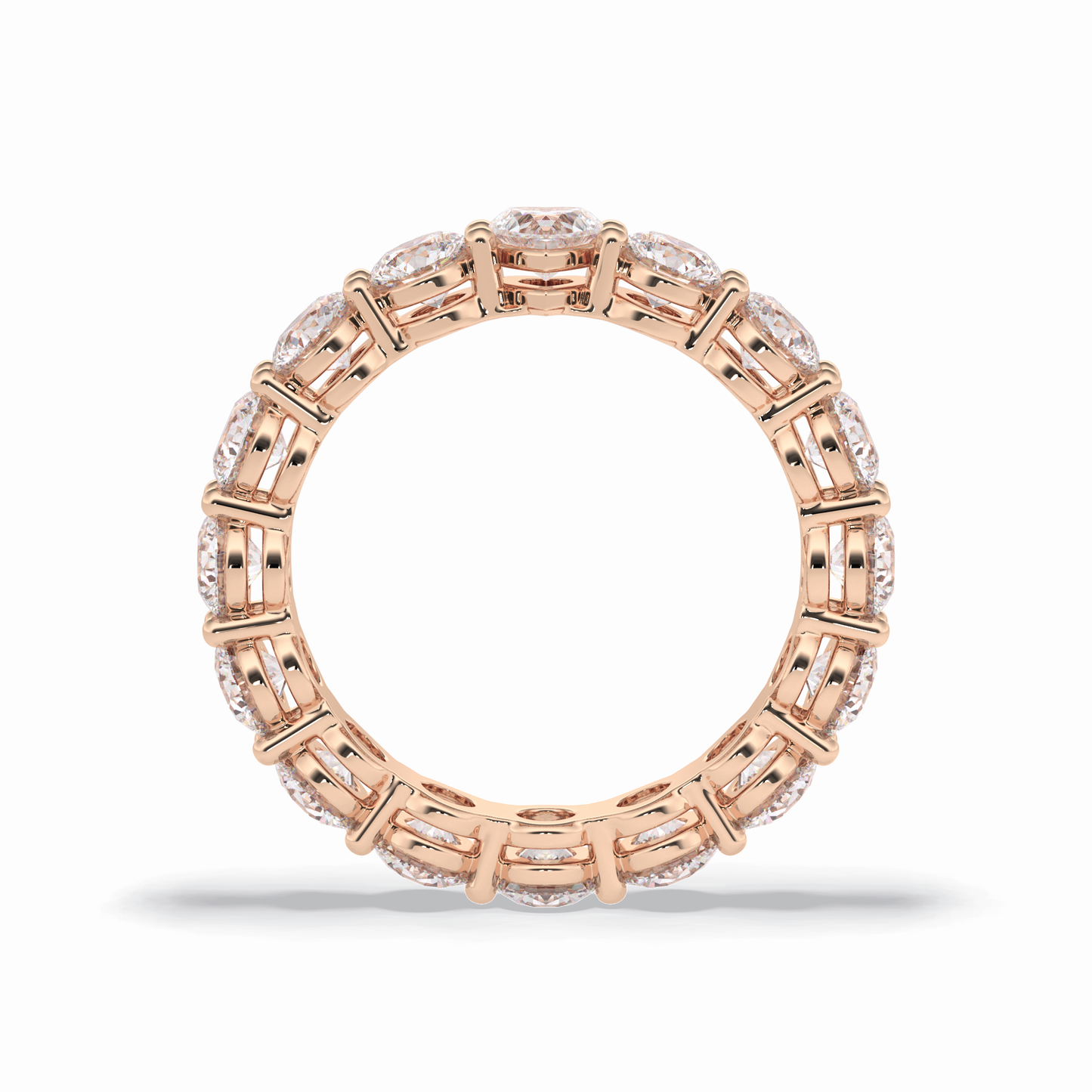 3.03 TCW Round Shape Full Eternity Wedding Band 21