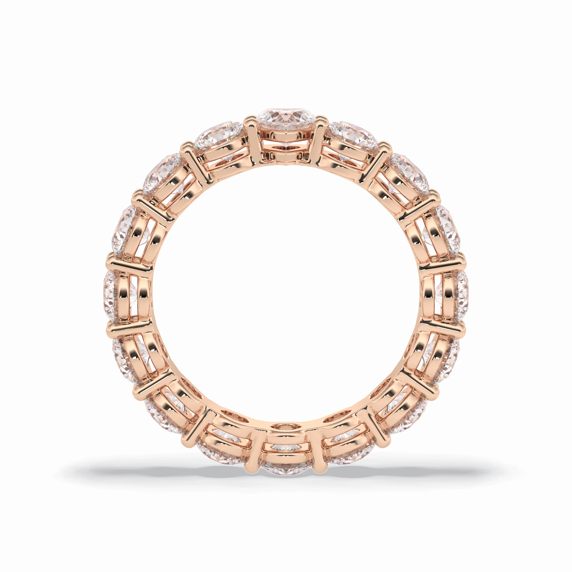 3.03 TCW Round Shape Full Eternity Wedding Band 21