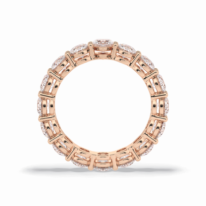 3.03 TCW Round Shape Full Eternity Wedding Band 21