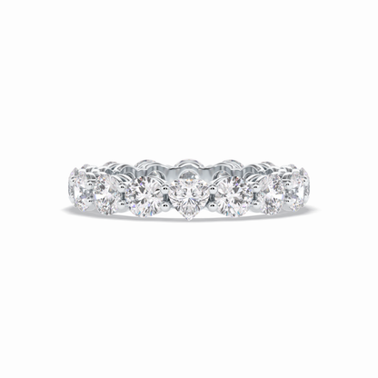 3.03 TCW Round Shape Full Eternity Wedding Band 1