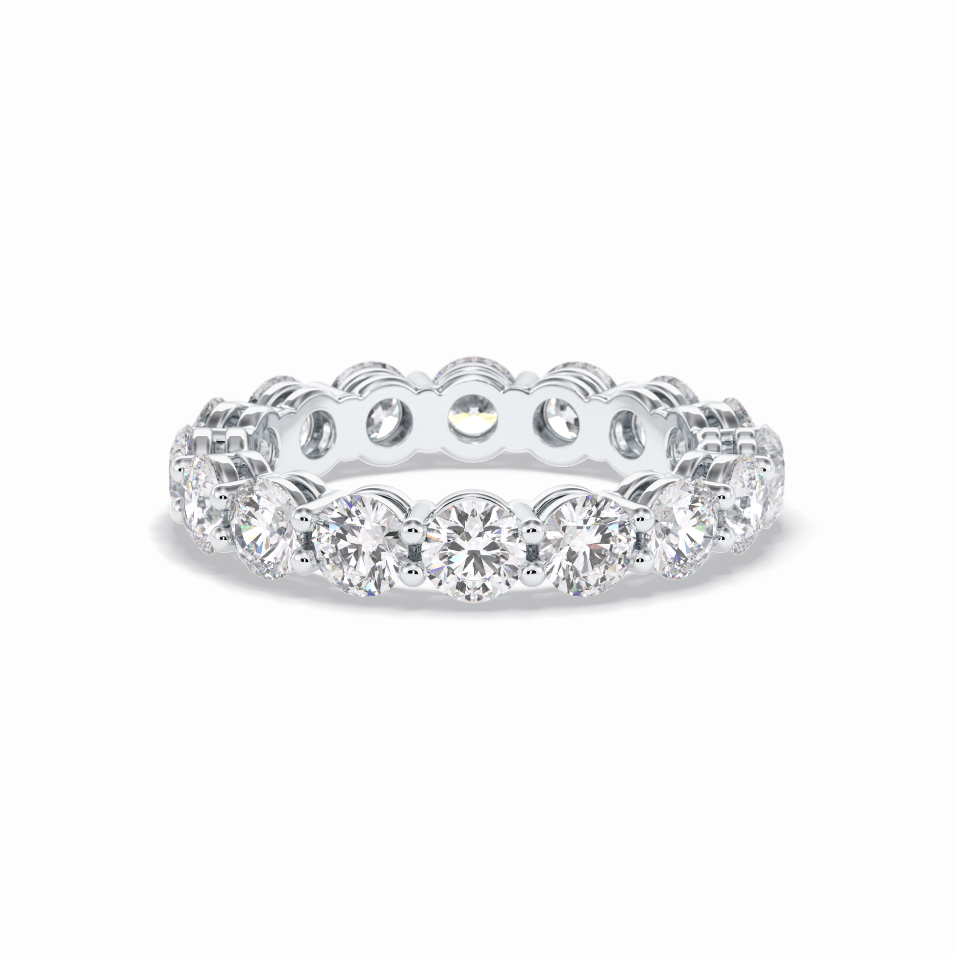 3.03 TCW Round Shape Full Eternity Wedding Band 4