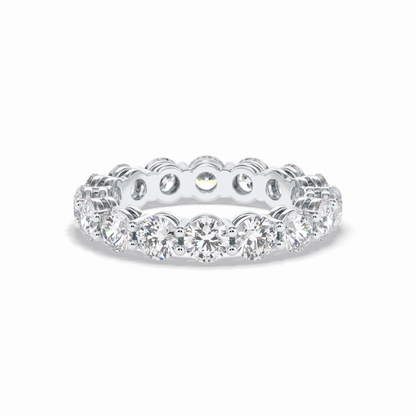 3.03 TCW Round Shape Full Eternity Wedding Band 4