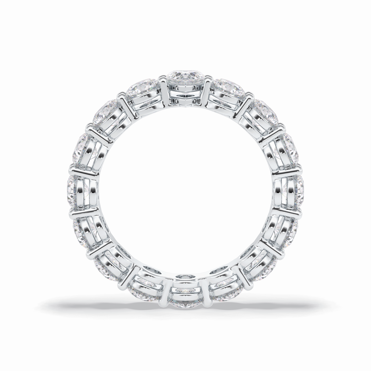 3.03 TCW Round Shape Full Eternity Wedding Band 3