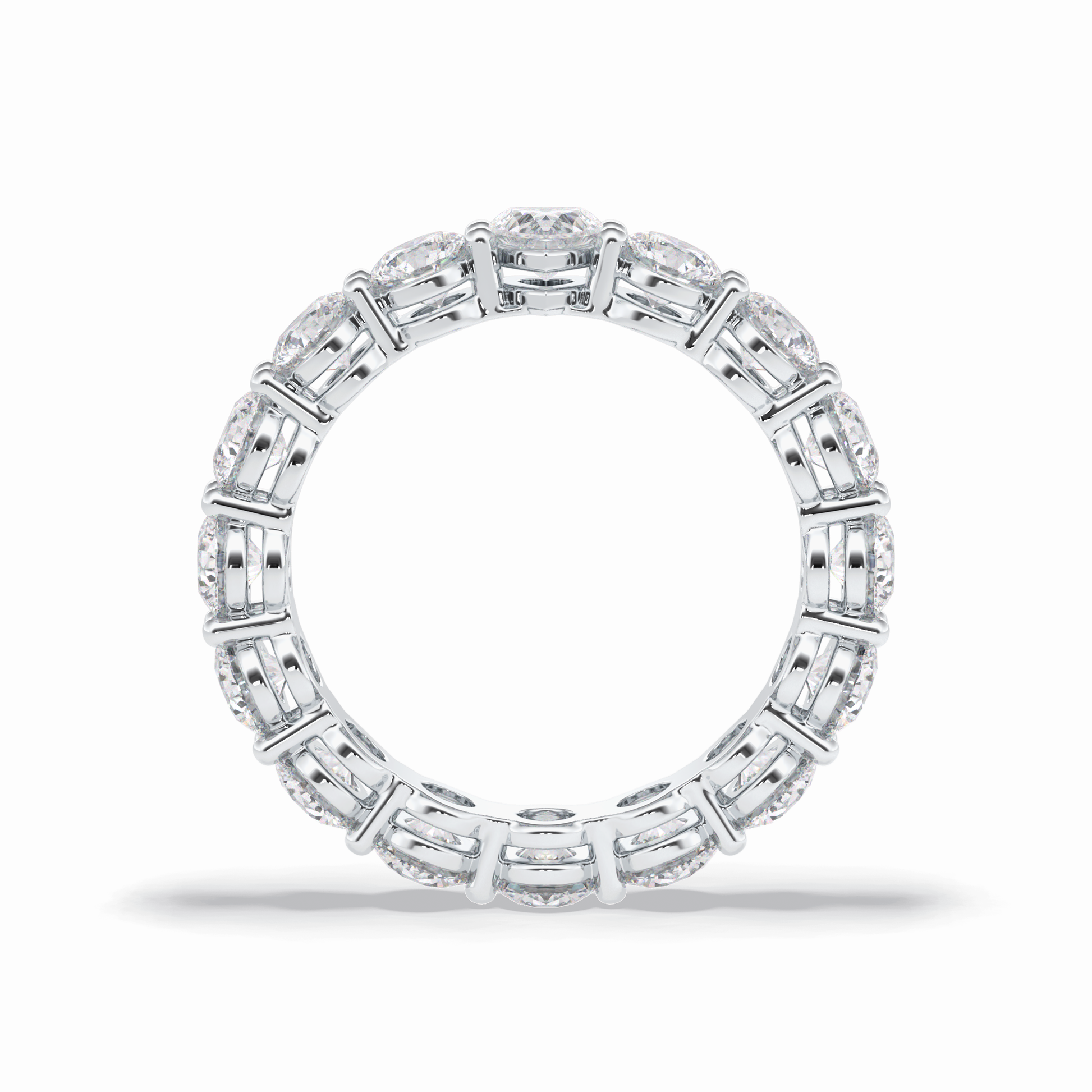 3.03 TCW Round Shape Full Eternity Wedding Band 3