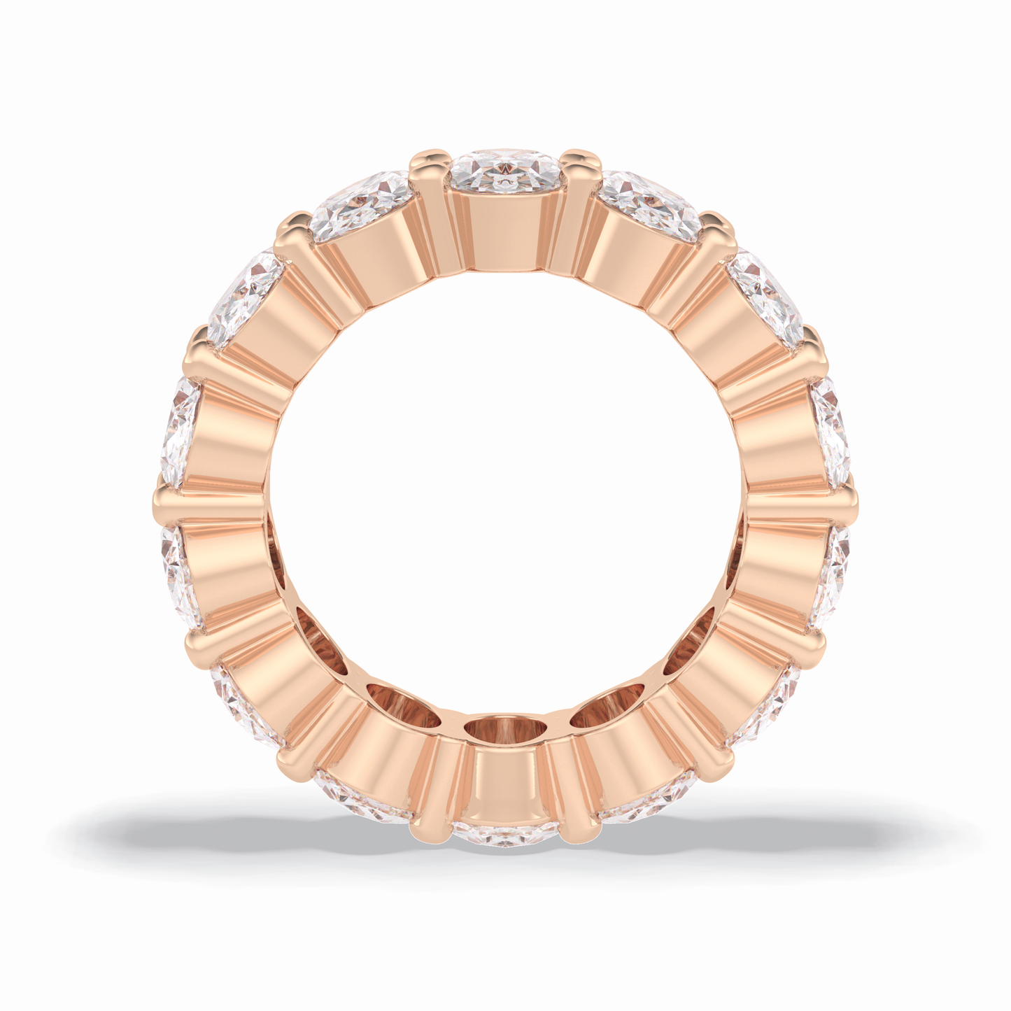 8.64 TCW Oval Shape Full Eternity Wedding Band 21