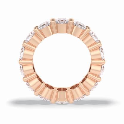 8.64 TCW Oval Shape Full Eternity Wedding Band 21
