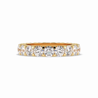 3.03 TCW Round Shape Full Eternity Wedding Band 8