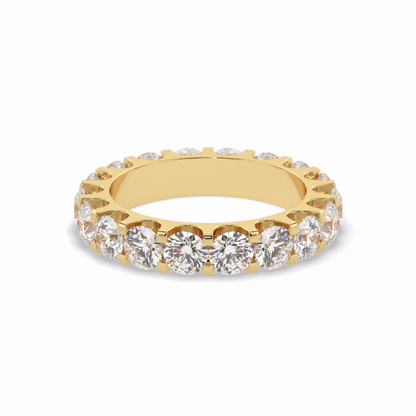 3.03 TCW Round Shape Full Eternity Wedding Band 9