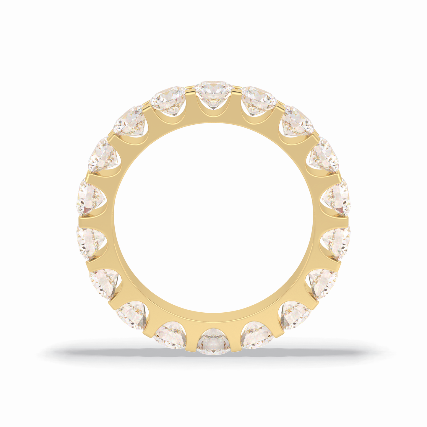 3.03 TCW Round Shape Full Eternity Wedding Band 14