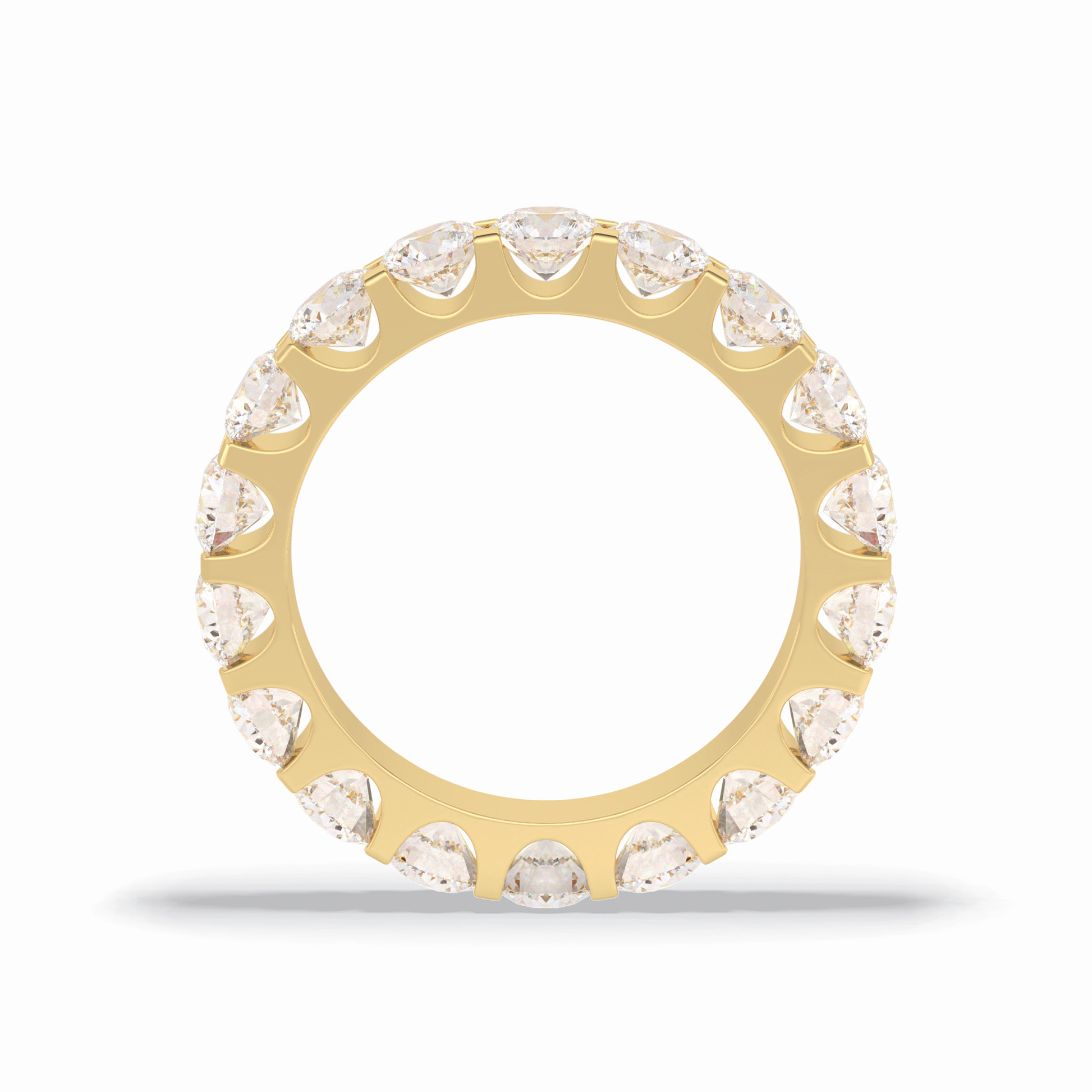 3.03 TCW Round Shape Full Eternity Wedding Band 14