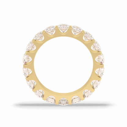 3.03 TCW Round Shape Full Eternity Wedding Band 14