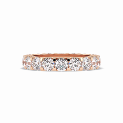 3.03 TCW Round Shape Full Eternity Wedding Band 15