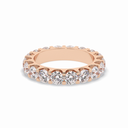 3.03 TCW Round Shape Full Eternity Wedding Band 16