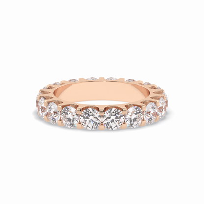 3.03 TCW Round Shape Full Eternity Wedding Band 17