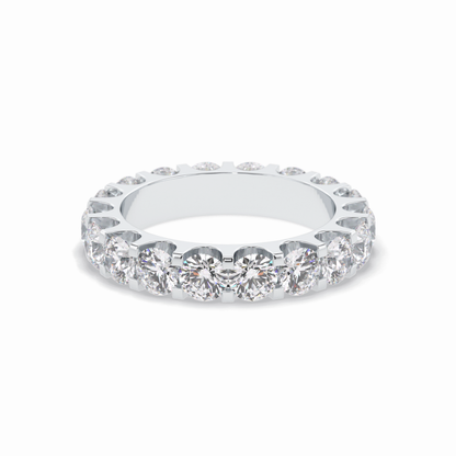 3.03 TCW Round Shape Full Eternity Wedding Band 2