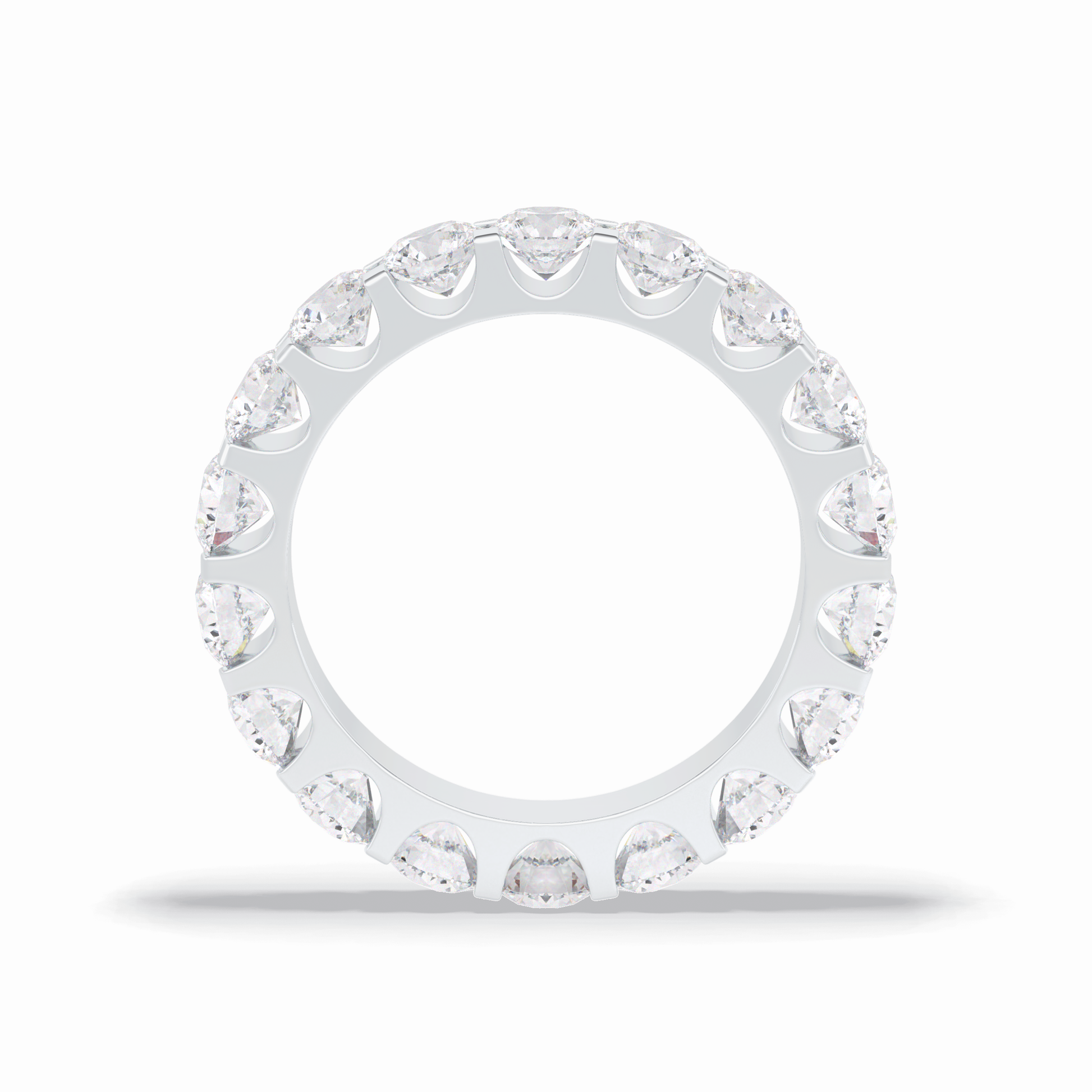 3.03 TCW Round Shape Full Eternity Wedding Band 7