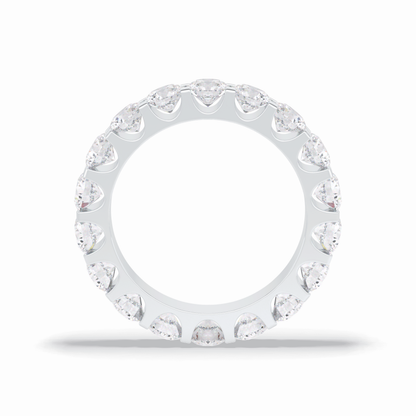 3.03 TCW Round Shape Full Eternity Wedding Band 7
