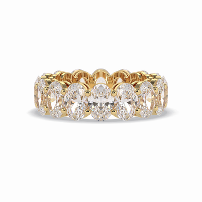 7.99 TCW Oval Style Full Eternity Wedding Band