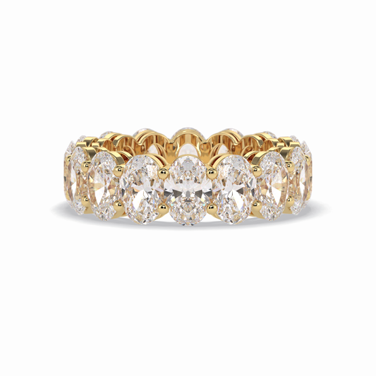 7.99 TCW Oval Style Full Eternity Wedding Band