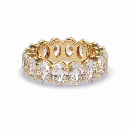 7.99 TCW Oval Style Full Eternity Wedding Band