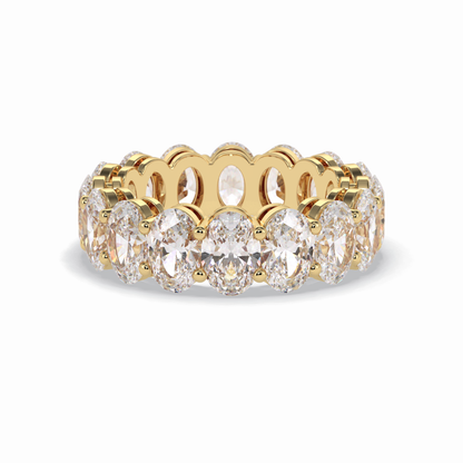 7.99 TCW Oval Style Full Eternity Wedding Band