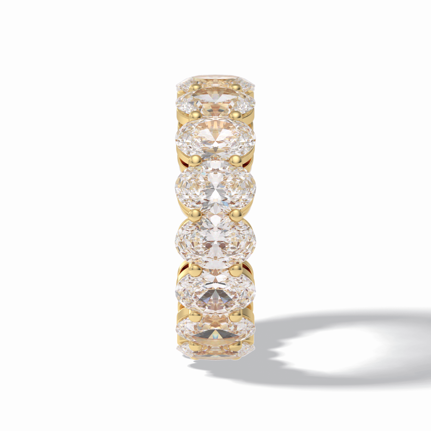 7.99 TCW Oval Style Full Eternity Wedding Band