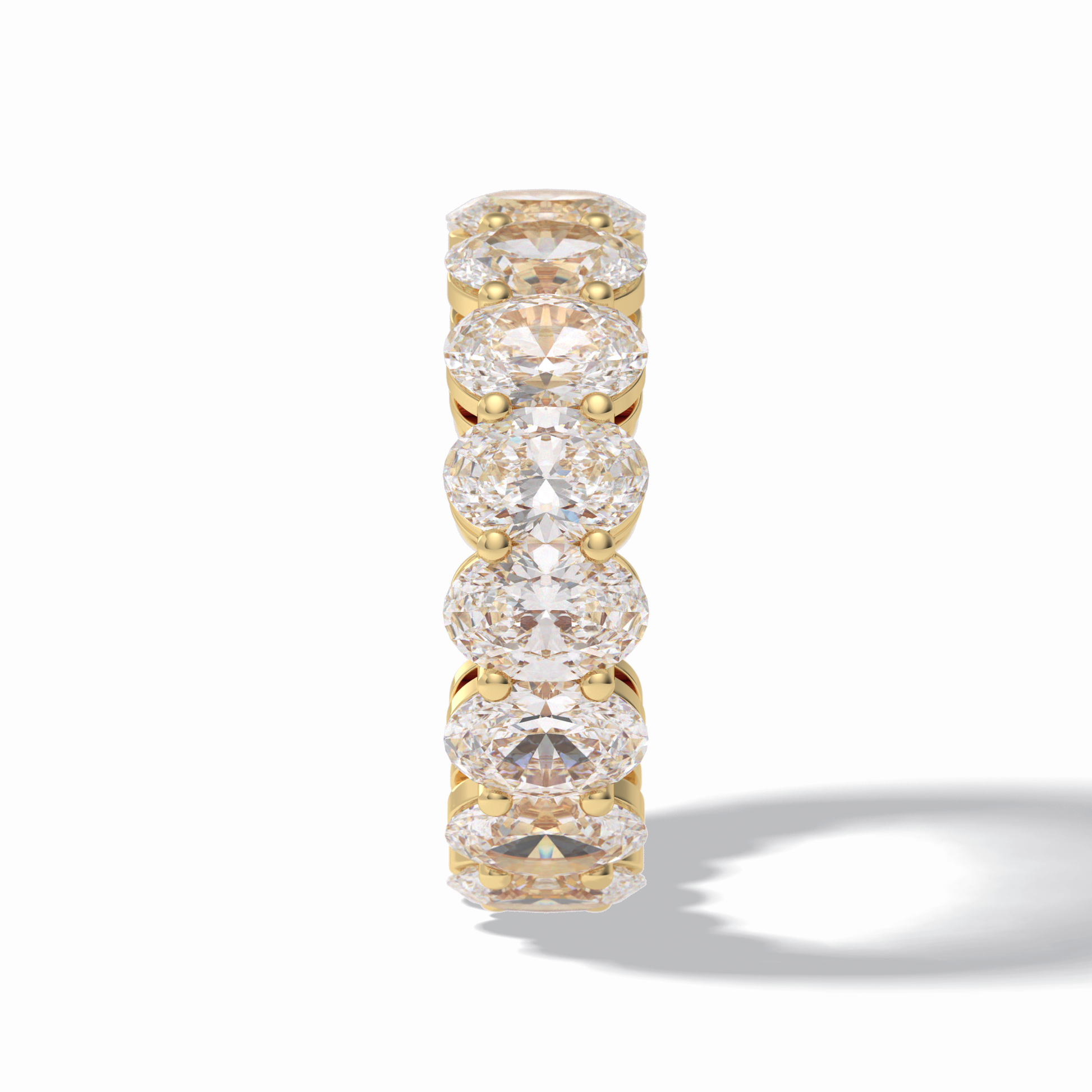 7.99 TCW Oval Style Full Eternity Wedding Band