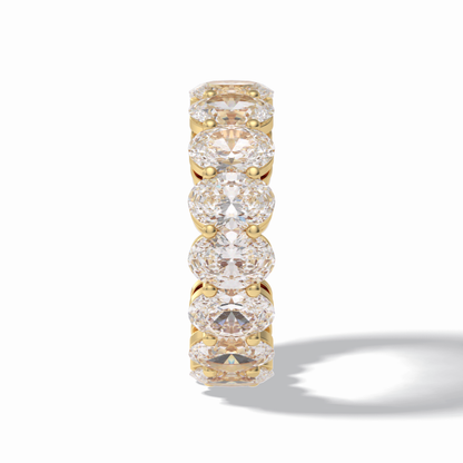 7.99 TCW Oval Style Full Eternity Wedding Band