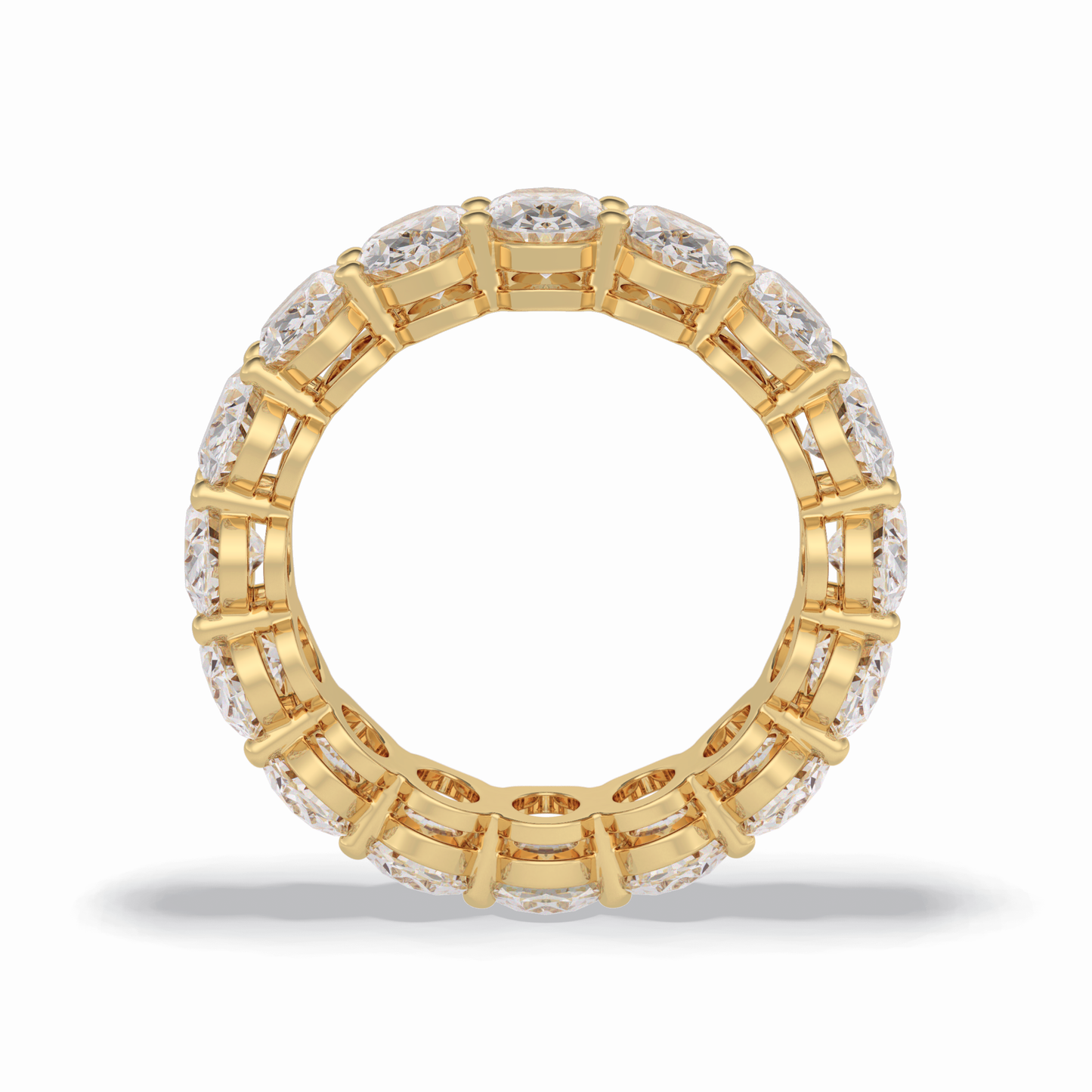 7.99 TCW Oval Style Full Eternity Wedding Band