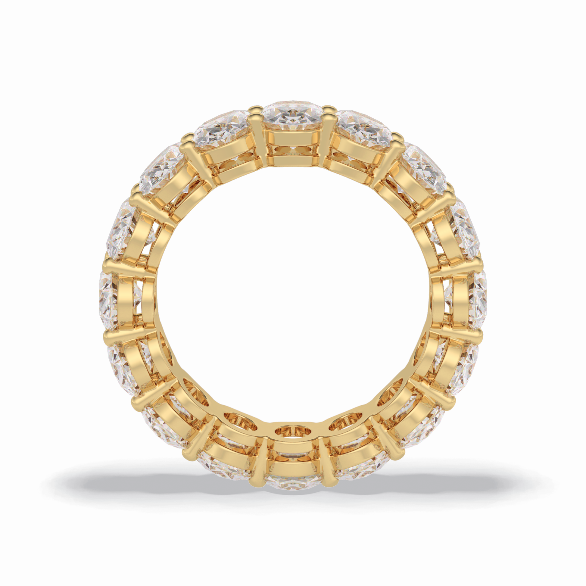 7.99 TCW Oval Style Full Eternity Wedding Band