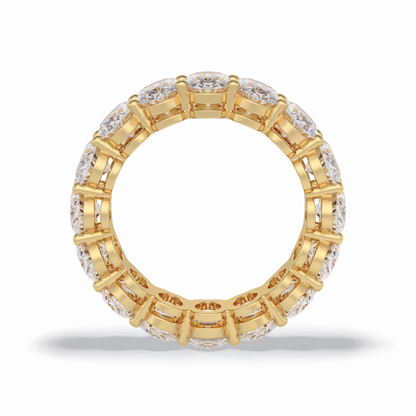 7.99 TCW Oval Style Full Eternity Wedding Band