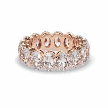 7.99 TCW Oval Style Full Eternity Wedding Band