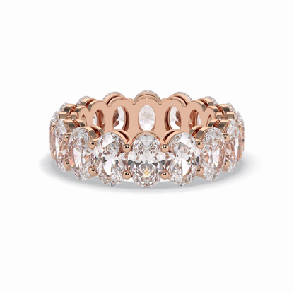 7.99 TCW Oval Style Full Eternity Wedding Band